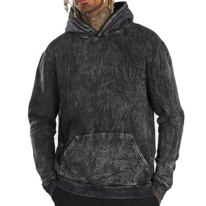 2026 Hombres de alta calidad 450 Gsm Acid Wash Street Style Pullover Sudadera con capucha Trending Sport Stonewashed and Sand Wash Techniques - Product Image 5