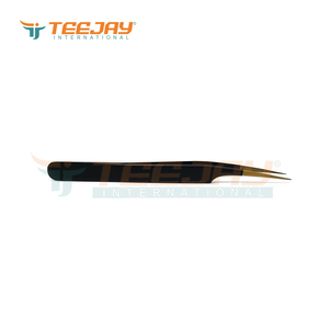 Pinzas de Aislamiento de Pestañas Ultra Finas y Ligeras de Acero Alemán con Punta Dorada para Separación de Extensiones de Pestañas - Product Image 3