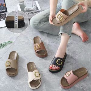 Récolte Offre Spéciale décontracté mode multicolore pantoufles dames été pantoufles nouveau Style antidérapant femmes fond épais tongs - Product Image 2
