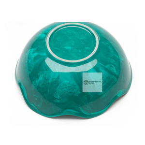 Bol de service en résine turquoise pour la cuisine - Product Image 5