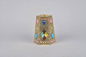 Luxury Mother Of Pearl Inlay Bakhoor Burner Geometric Hexagon <b>Resin</b> Handicraft Arabic Mabkhara For Oud Incense Home Decor Gift - Product Image 2