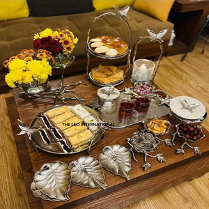 ชามญี่ปุ่นสำหรับห้องครัวและอุปกรณ์เสริมสำหรับวางบนโต๊ะพร้อมขาตั้งขาทำจากอลูมิเนียมสามชั้น - Product Image 4