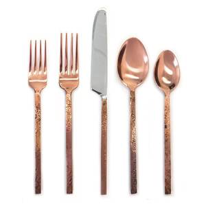 Ensemble de couverts de cuisine vaisselle en acier inoxydable plaqué cuivre boîte-cadeau créative bleue personnaliser les couverts en métal - Product Image 4