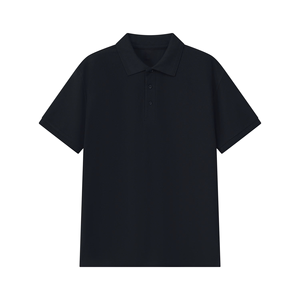 Polo de Piqué de Algodón para Hombre, Manga Corta, Color Sólido, Casual, Transpirable, Tejido de Punto, Corte Regular - Product Image 1