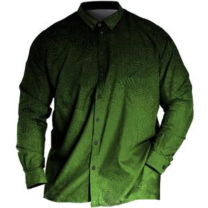 Camisa de franela de manga larga informal para hombre 2025, botón de alta calidad, diseño delgado, cierre de botón de bocina, transpirable para primavera - Product Image 5