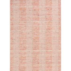 พรมทอมือ Tesoro ทำจากขนสัตว์และใยวิสโคส สีเบจและสีน้ำตาลลายทาง รูปทรงสี่เหลี่ยมผืนผ้า สำหรับห้องนั่งเล่นและห้องนอน-คุณภาพสูง Hwv-51034 พรมปูพื้นห้อง - Product Image 1