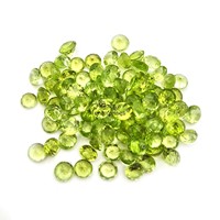 6mm péridot coupe ronde à facettes pierres précieuses en vrac perles péridot vert naturel calibré pierre pour la fabrication de bijoux au prix de gros