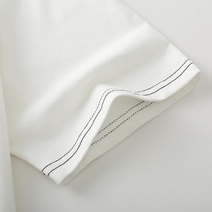 T-shirt en coton vierge surdimensionné à épaules tombantes pour hommes T-shirt simple surdimensionné de grande taille sur mesure respirant - Product Image 4