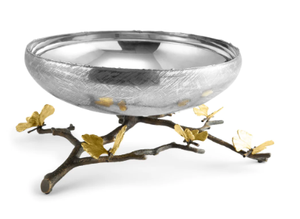 Fancy Luxury <b>Silver</b> Color & Gold Leaf Design Stylish Latest Best Quality Modern Serving <b>Bowls</b> - Product Image 5