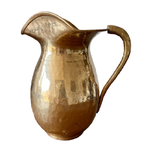 Jarra Vintage de Latón Puro con Acabado Martillado y Pulido para Hogar, Restaurante y Cocina de Hotel, Jarra Metálica para Agua - Product Image 2