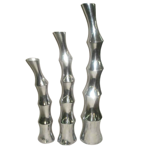 เชิงเทียนชุบนิกเกิลบริสุทธิ์100% และชุดเชิงเทียนสำหรับตกแต่ง3แบบที่ไม่เหมือนใครสำหรับใช้ในบ้านร้านอาหารและโรงแรม - Product Image 1