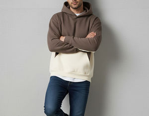 Sweat-shirt pour homme de qualité supérieure, style streetwear automnal, style géométrique, coupe régulière, taille plus, 100% coton - Product Image 3