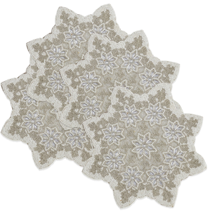 Sous-verre de qualité standard avec design moderne, perles rouges/matériau en coton, écologique, en vente par MOON STAR EXPORTS - Product Image 4