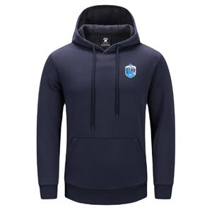 Sudaderas con capucha personalizadas para hombre de alta calidad 100% algodón Color sólido Ropa informal transpirable cómoda con cuello con capucha y logotipo frontal - Product Image 1