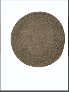 Alfombras Decorativas Circulares de Yute Hechas a Mano con Diseño Floral Art Deco, Ecológicas para Uso en Exteriores - Product Image 3