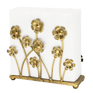 2025 porte-serviettes en métal fini or Design floral pour Table à manger cuisine ou café organisateur de mouchoirs de table à bas prix - Product Image 1