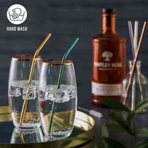 หลอดดูดสเตนเลสแบบตรงหลอดดูดแบบโค้งงอใช้ซ้ำได้ทำจากเหล็ก - Product Image 4