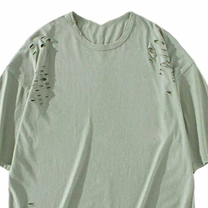 2025 New Design Hot Sale Distress T <b>Shirts</b> Light Weight Crew Fitness Best Selling Distress T-<b>shirts</b> for Sale Made in Pakistan - Product Image 4