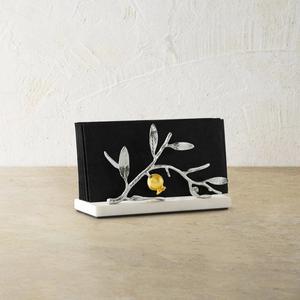 Handcrafted floral metal <b>napkin</b> <b>holder</b> with antique finished perfect for gifting or decorating dining kitchen or party tables - Product Image 5