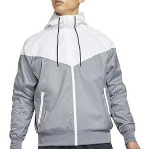 Veste coupe-vent en nylon durable pour homme Style streetwear à capuche zippée légère pour un confort et une polyvalence ultimes - Product Image 1