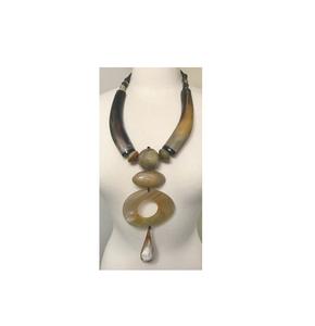 Collar de cuerno de buey de búfalo Natural respetuoso con el medio ambiente, collares de cuerno de búfalo Real para niñas y mujeres, joyería, collar de cuerno - Product Image 4