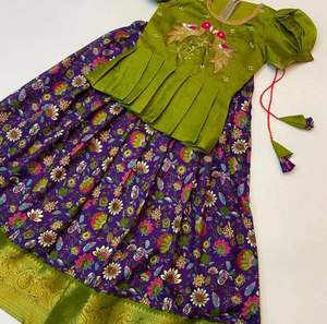 Nuevo 2024 nueva llegada última colección suave Dola Lehenga Choli con borde Jacquard cosido completo con seda impresa para la venta - Product Image 3