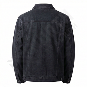 Chaqueta Vaquera de Mezclilla con Logotipo Personalizado de la Mejor Calidad para Hombre, Ajuste Cómodo, Estilo Casual, Bolsillos Laterales, Último Diseño, Prenda Exterior de Moda - Product Image 2