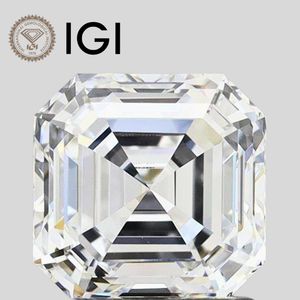 Diamante de Laboratorio con Corte Asscher de 3 Quilates, Color F, Claridad VVS2, Certificado IGI - Product Image 1