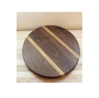 Umwelt freundlicher Acacia Wood Lazy Susan Glas gewürz regal Display Plattenspieler mit kleiner runder Plattenspieler form und heißem Verkaufs produkt