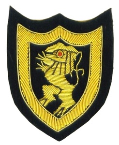Royal QC Crown Blazer Badge Wire Bullion Hand Embroidery Luxury Fashion <b>Sew</b>-On Patches Crest Design Custom Embroidered - Product Image 2