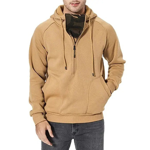 Sweat-shirt pour homme en gros 2025, poids lourd, impression personnalisée, impression en relief, poche brodée, coupe classique, 100% coton, hiver - Product Image 1