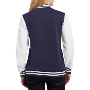 Fabricación de fábrica, la mejor venta, chaqueta Varsity para mujer, Chaqueta de punto estampada de algodón para mujer, chaquetas Varsity de bajo precio a la venta - Product Image 3