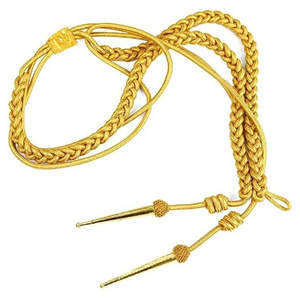 อุปกรณ์เสริมเครื่องแบบแบบคลาสสิก สายร้อยเส้นไหมโลหะ สำหรับงานพิธีการทางการ (สามารถปรับแต่งได้) - Product Image 5