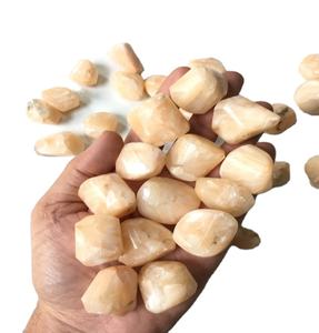 Pierre semi-précieuse naturelle de cristal de pêche Hellaundite King Gems, best-seller, super fine, polie à la main, origine Inde, Feng - Product Image 4