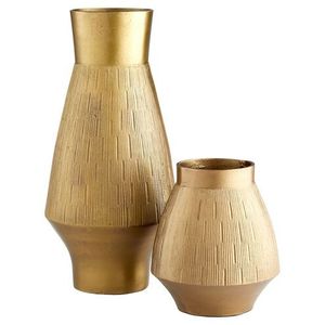 <b>Lightweight</b> and durable aluminum vase with refined finish and timeless shape for any indoor floral display or event - Product Image 5