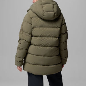 Veste longue matelassée pour femme, respirante, élégante et ultra chaude, dernier design, garnissage en duvet, saison froide, vente en gros - Product Image 3