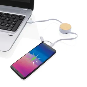 Cavo USB Retrattile 6-in-1 Ontario: Gadget Promozionale Sostenibile per Ricarica e Trasferimento Dati - Product Image 6