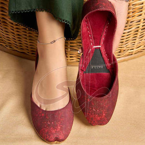 รองเท้าคุสซ่าผู้หญิงลายพิมพ์แฟชั่นดีไซน์ใหม่ พื้นรองเท้าหนังแท้ ด้านบนผ้ากำมะหยี่ พื้นกันลื่น คุณภาพสูง - Product Image 2