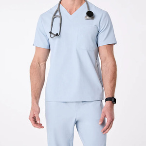 De calidad superior de los hombres Hospital Enfermeras Scrubs de punto de poliéster disponible en todos los colores y tamaños fácil de usar al por mayor - Product Image 1
