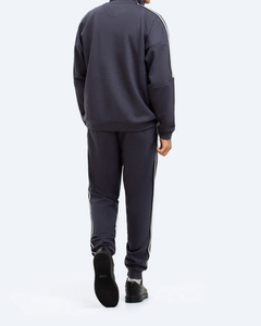 Chándal de ropa de calle de invierno para hombre de poliéster 100%, nuevo diseño, sudadera y pantalón con media cremallera de 2 piezas para clima frío - Product Image 2