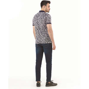 Personnalisé de haute qualité pour hommes pour polos Tissu en toile à motif solide Couleur unie Votre propre logo Conception imprimée Polos pour hommes - Product Image 2