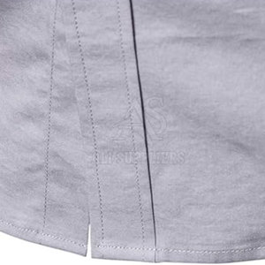 Camisas con botones de servicio OEM para hombre, camisas con botones de diseño de logotipo personalizado para hombre, camisas transpirables con botones para hombre - Product Image 5