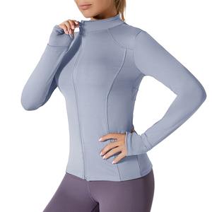 Top de Yoga Personalizado Transpirable de Spandex y Nailon, Talla Grande, Ajuste Ceñido, Chaquetas de Fitness para Mujer, Ropa Deportiva Ligera y Suave para Entrenamiento de Yoga - Product Image 1