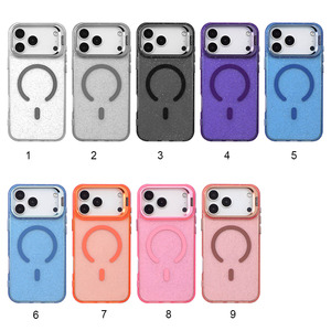 Funda Protectora Magnética Transparente Morada a Prueba de Golpes con Anillo de Soporte para Cámara para iPhone 15 16 17 18 Pro Max, Venta al Por Mayor - Product Image 6