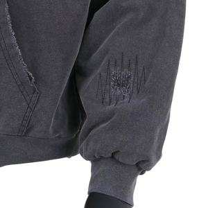 Sudaderas con Capucha Extra Grandes de Algodón Grueso con Estampado Digital Personalizado, Lavado Ácido Desgastado, Estilo Vintage para Hombre - Product Image 2
