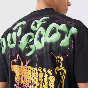 Camiseta Unisex Extra Grande, 100% Algodón, de Alta Calidad, Diseño Personalizado, Transpirable, con Servicios OEM e Impresión Gráfica - Product Image 5