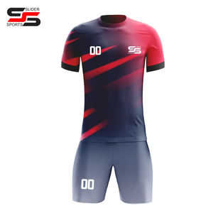 Ensemble de maillots d'entraînement de football pour hommes, impression numérique personnalisée, prix de gros, été - Product Image 4