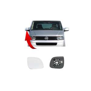 Espejo Retrovisor Lateral Derecho con Calefacción Asférico para VW T6 2010-2015, Cristal 7E1857522J-WISCO - Product Image 1