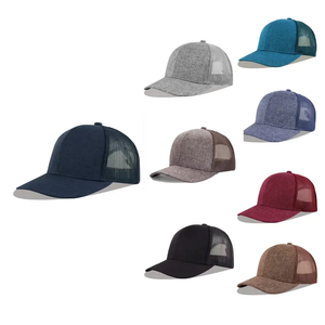 หมวกเบสบอลผ้าฝ้าย100% หรูหราด้านหลังตาข่ายปรับได้เสื้อนิ่มระบายอากาศได้ดียืดได้เล็กน้อยออกแบบได้ตามต้องการสำหรับปาร์ตี้ตกปลากลางแจ้งเล่นกีฬา - Product Image 5