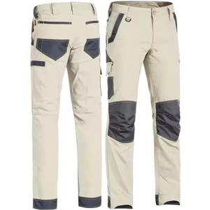 Nuevos Pantalones Cargo de Trabajo para Hombre, 6 Bolsillos, Bordados, Resistentes al Viento, Cintura Alta, Casuales, Ligeros, de Lona, para Verano, en Oferta - Product Image 1